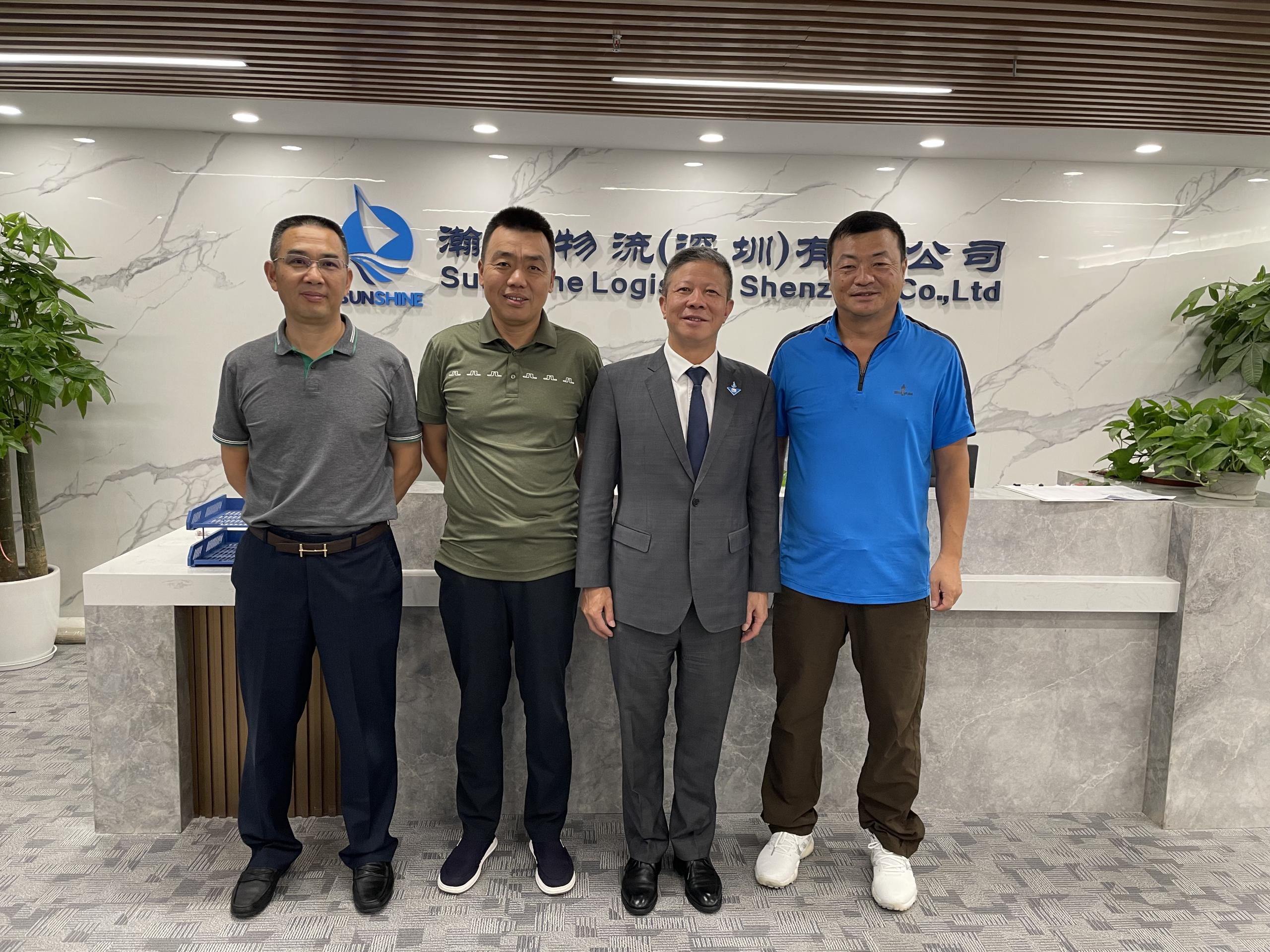 Chairman visited SUNSHINE Logistics company